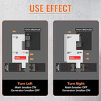 Generator Interlock Kit Compatible with GE General Electeric 150 or 200 Amp Panels 2-1/2 Inch Spacing Between Main and Branch Breaker