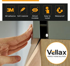 256 Self Adhesive Cabinet Door Bumpers – Sticky Clear Silicone Rubber Pads for Furniture Drawers, Kitchen Cabinets, Decor, Wall Protection – Vellax