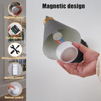 Vintage Cordless Gooseneck Battery Operated Wall Sconces Set of 2, Black Bedside Battery Powered Wall Decor Lamps with Remote Control, Wireless Indoor LED Lights Fixture for Bedroom Hallway