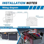 GLOSO Circuit Breaker E97 Auto Reset 100A Surfacce Mount Waterproof IP67 Marine Automotive Truck Hi-Amp (100A)
