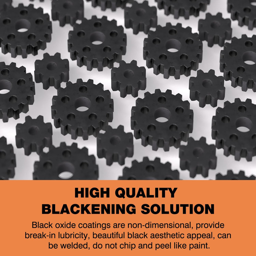 Black Oxide Coating Kit - Black Oxide Solution, Versatile Blackening Solution for Iron and Steel - Not Suitable for Stainless Steel Surfaces (1 Quart)