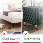 Furniture Cups X-PROTECTOR – 2" Caster Cups 8 PCS – Round Furniture Coasters – Ideal Bed Stoppers – Non Skid Furniture Pads with a Perfect Design – Rubber Furniture Pads - Protect Any Flooring!