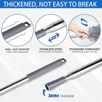 Dusters for Cleaning - 9Pcs Feather Duster Extendable Pole Up to 100'', Microfibre Feather Duster Bendable Washable Long Duster for Cleaning Ceiling Chandelier High Ceiling Furniture