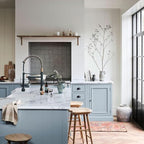 Fapully Commercial Single Handle Pull Down Sprayer Black&Rose Gold Kitchen Faucet,Kitchen Sink Faucet with LED Light