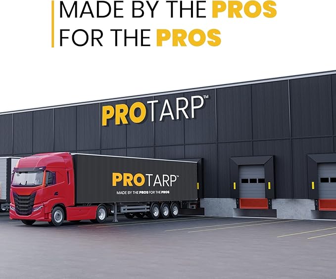 PROTARP Extra Heavy Duty 16 Mil Tarp Cover, Waterproof, UV Resistant, Rip and Tear Proof, Poly Tarpaulin with Reinforced Edges for Roof, Camping, Patio, Pool, Boat. (Blue 30′ X 60′)