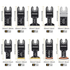 PECHAM Oscillating Tool Blade, 37PCS Universal Wood Metal Oscillating Multitool Quick Release Saw Blades Fit Porter Cable Black & Decker Rockwell Ridgid Ryobi Milwaukee DeWalt Chicago Craftsman