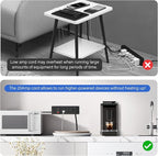 CCCEI Magnetic Heavy Duty Power Strip Surge Protector 20Amp, 12 Gauge High Amp Extension Outlets, Garage Wall Mount 8 Plug Metal Power Strip. 10FT, Black, 5-15P Adapter 6-20R T-Slot 20a for Appliance