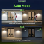 ALUSSO® 20W/40W/55W LED Outdoor Motion Sensor Wall Light, 3000K/4000K/6500K Exterior Lighting Fixtures, 360° Rotatable Wall Pack Lights, Aluminum IP65 Waterproof Sconce for Porch Patio Garage, Black