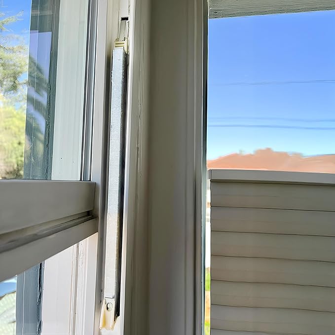 Brixwell Window Channel Balance, Aluminum Channel and White Nylon Sash, 28" Length, 9/16" Width, 1/2" Depth, Sash Bracket Included, 13 to 19 lbs Sash Weight, Window Hardware