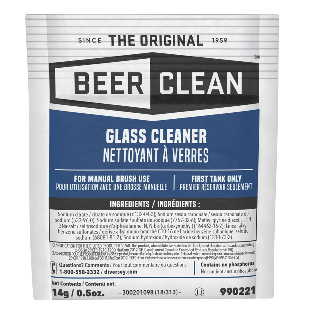 Diversey 990221 Beer Clean Glass Cleaner (0.5 Ounce, 100-Pack)