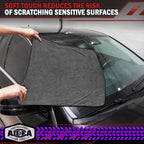 AIDEA Microfiber Towels for Cars-2PK, Large Professional Car Drying Towel, Scratch-Free & Absorbent Drying Towel for Cars, SUVs, RVs, Trucks, and Boats, 24inx 31in, Grey
