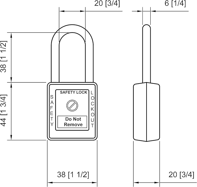 Lockout Tagout Locks, Safety Padlock, Keyed Differently Loto Safety Padlocks for Lock Out Tag Out Kits Station (Yellow 11-20)