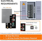 Tankless Water Heater Electric 13kW 240Volts WINTEMP Endless On Demand Hot Water Self Regulating LED Temperature Display Space-saving Suitable for Bathroom Showers ETL Certified