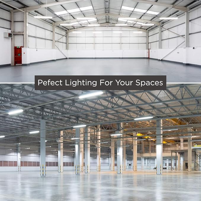 110 Watt 2 Foot High Bay | 5000K Daylight High Output 14410 Lumens | Wired 110W 100-277V High Bay | 50000 Life Hours 131LM/w | 1 Pack by GoodBulb