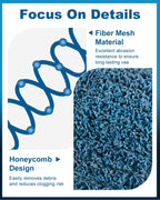 4.5" x 4" Abrasive Drawing Wheel Surface Conditioning Tool, 4 Pcs Wire Wheel Burnishing Tool for Metal Polishing, Rust, Oxidation - 3/4" Quad Keyway for Hand held Polishing Machine(Blue)