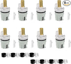 RP25513 Faucet Stem Replacement for Delta two handle Faucet Repair Kit Includes RP24096 Cartridge RP4993 Seat and Spring RP24097 Turn stop1/4, 8 pack