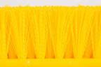 SPARTA Multi-Level Tile Scrub Brush 12" Wide Brush Head, Heavy-Duty Tile Cleaning Brush with End Bristles for Commercial Tiles, Tubs and Floor, Plastic, 12 Inches, Yellow