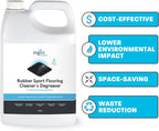 Zogics Rubber Flooring Cleaner and Degreaser – Cleaner Concentrate and Heavy Duty Degreaser for Rubber Floors and Mats, Biodegradable and Non Toxic Cleaner (4 Gallons/Case)