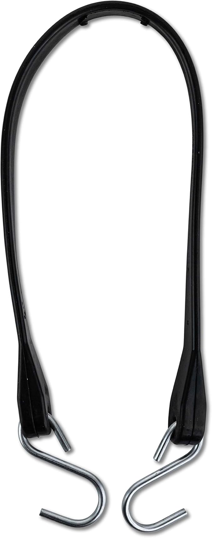Miloo Rubber Bungee Cords with Hooks – Heavy-Duty EPDM Tarp Straps – 21-Inch, Pack of 50 – Made in USA