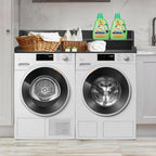 Royxen Laundry Countertop with 2-Tier Shelf Universal Fit, Washer and Dryer Countertop with Storage Space, Shelf Height 11.5 Inches, Solid Wood, Black