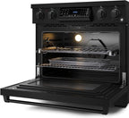 Gordon Ramsay by THOR Kitchen 36 Inch Professional Electric Range with Tilt Panel Touch Control in Black