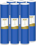 SimPure 20" x 4.5" Carbon and KDF Filters, Whole House KDF/GAC Heavy Metal Water Filter Cartridge Replacement for DB20P, DB20P-3KDF (6 Pack)
