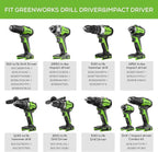 Greenworks 11 Pcs Wood Drilling Set for Woodworking, Plywood, Particle board, Fiberboard (Including Hex Shank Spade Bits & Brad Point Drill Bits)
