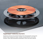 Rangaire RCI361S 36" Induction Cooktop, 10900W, 5 Burners, Built-in Stove Top, Booster & Timer, 9 Power Levels, Slide Touch Control, Child Safety Lock, 240V Hard Wire, Ceramic Surface