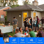 Porch Lights with GFCI Outlet,Dusk to Dawn Motion Sensor Outdoor Lights,3 Light Modes Black Front Door Lights,Waterproof Outside Wall sconces for House Patio Garage (2 Pack)