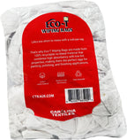 1 Lb Bag Eco-T Paint Rags - White T-Shirt Material, 100% Recycled, Eco-Friendly, High Absorbency, Low Lint, Low-Cost, Painting and Cleaning Cloth