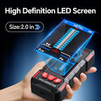 Stud Finder for Walls, Rechargeable Stud Finder Wall Scanner with Upgraded Intelligent Chip for Wood Metal Studs AC Wires Joists Pipes, Support HD LCD Display and Voice, Accurate Positioning