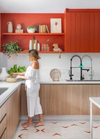 Fapully Black Kitchen Faucet with Pull Down Sprayer,Commercial LED Kitchen Faucet,Single Handle Single Hole Kitchen Sink Faucets