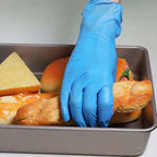 Disposable Gloves Small, Nitrile and Vinyl Blend Material Gloves, Latex Free, 4 Mil,1000 Pc. Food Grade Glove for Cleaning, Food Prep, Hair Dye, Tattoo, Blue