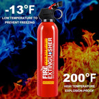 4 Pack Fire Extinguisher for Home with Mount - Upgraded 8-in-1 Portable Fire Extinguisher for Car Vehicle Boat House Kitchen, Water-Based Fire Extinguisher for A, B, C, K Fires