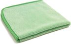 Autofiber Korean Twist Microfiber Detailing & Glass Towels - Pack of 3, Green (16 inch x 16 inch 600 GSM)
