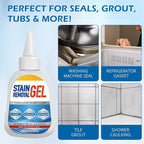 Mold Stain Remover Gel,Heavy Duty Gel Cleaner,Multifunctional Stain Remover For Homeowners & Renters,Bathroom, Kitchen, Tile, Washing Machine Use -Easy Squeeze Design