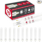 GoodBulb 13 Watt CFL Light Bulbs 2 Pin GX23 Base 3500K Neutral White 13W High Output 800 Lumens Single Tube Compact Fluorescent Light Bulbs Plug-in 10 Pack