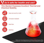 Matace 2 Pack 20x47 Inch Long Fireproof Welding Blanket & Pad, 5mm Thickened Fire Resistant Carbon Felt Cloth, Flame Retardant Fabric, Heat Shield for Soldering, Firepit, Grill Cover, Smoker, Black