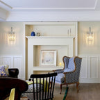 Wall Sconces, Set of 2 Chrome Crystal Vanity Lights, Modern Wall Lamp for Bathroom, Hallway, and Makeup, Easy Installation