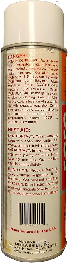 Sheila Shine Oven Cleaner Spray | Lifts Away Burnt-On Grease and Dirt | Less Manual Scrubbing Needed | Can be Used on Many Different Appliances | Longer Lasting Results