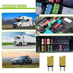 20A DC 12V-32V Manual Reset Circuit Breaker ATM Low Profile T1 Mini Blade Fuses Breakers for Car Trucks Marine Boat RV Solar and More,2 Pack