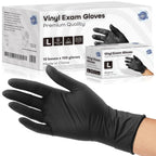 SAFEWAY USA Vinyl Disposable Gloves — Non-Latex and Powder Free, Heavy-Duty Protective and Multi-Purpose Gloves for Cleaning, Food Prep, Tattooing, Lab Works, Mechanics and More — (1000 pcs, Large)