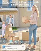 Wireless Security Camera System Outdoor: Dual Lens 6MP 10X Hybrid Zoom Auto-Track PTZ 4PCS 4K 10CH DVR with 1TB HDD for Home Security