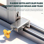 6 Sets Sliding Window Locks, 0.66'' to 1.65'' Adjustable Width Stainless Steel Window Safety Locks, Window Guards Latch Stoppers for Children Vertical and Horizontal Sliding Windows