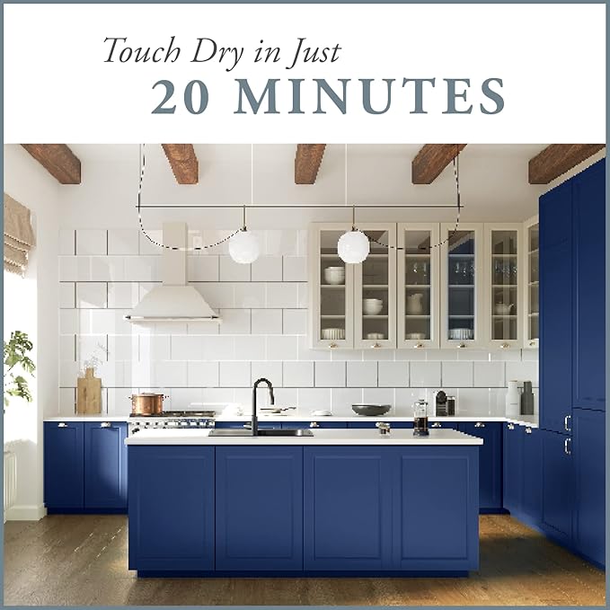 AMY HOWARD AT HOME Chalk-Based One Step Paint for Furniture, Cabinetry, Decor, Finish, and More | No Stripping, Sanding, or Priming | Dark Base | 16 Ounce | American Dream