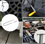 116 inch Drain Snake Grabber Claw Pickup Tool Drain Hair Remover Tool Sewer Cleaner Hook Long Grabber Drain Tool Home Sink And Toilet Drain Cleaner Tool