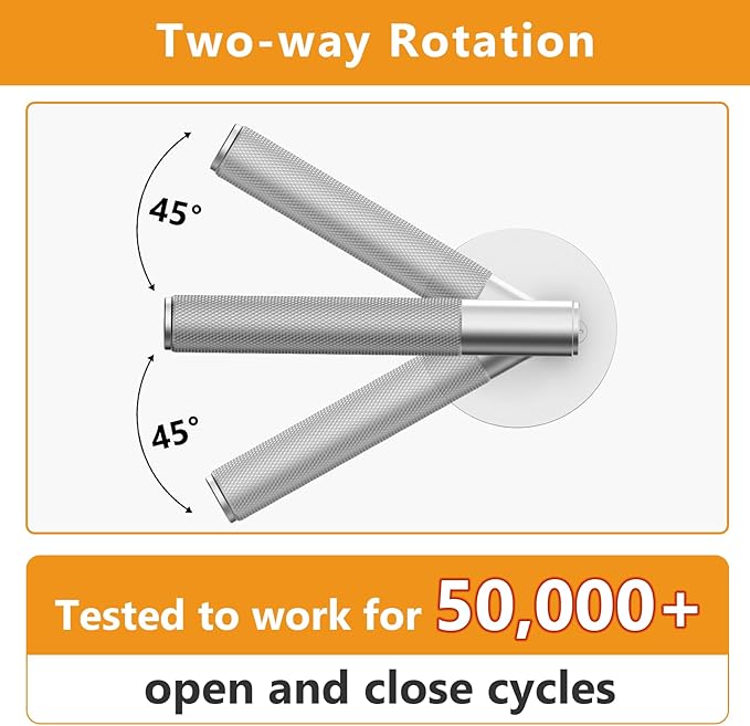 Amerdeco 3 Pack Brushed Satin Nickel Passage Knurled Door Handles, Heavy Duty Non-Locking Door Lever for Hall, Closet, Office Area, Shopping Malls AM0016