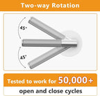 Amerdeco 1 Pack Brushed Satin Nickel Passage Knurled Door Handles, Heavy Duty Non-Locking Door Lever for Hall, Closet, Office Area, Shopping Malls AM0016