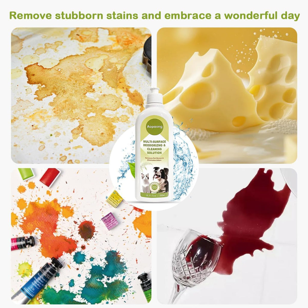 Multi-Surface Floor Cleaning Solution Household Floor Cleaner Care for All Robot Vacuums with Mopping and Cordless Wet/Dry Vacuums (16.9Fl Oz/500ML)