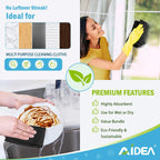 AIDEA Microfiber Cleaning Cloth Black 50PK, Microfiber Towels for Cars, Premium Car Cloths, Dusting Cloth Lint Free Cleaning Rags for SUVs, House, Kitchen, Window, Workshops,11.5×11.5"